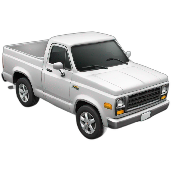 Tuned car truck emoji