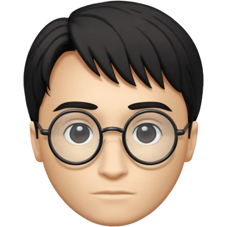 Harry Potter glasses with the scar and without the face  emoji