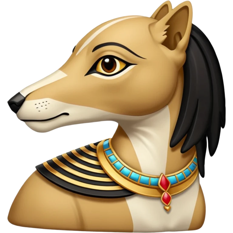 taştan yapılmıs Egyptian heykel emoji