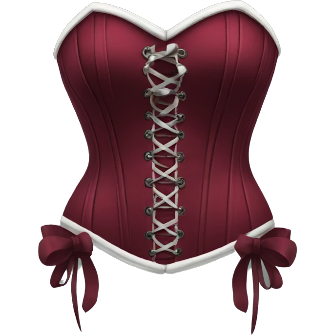 Wine red corset emoji