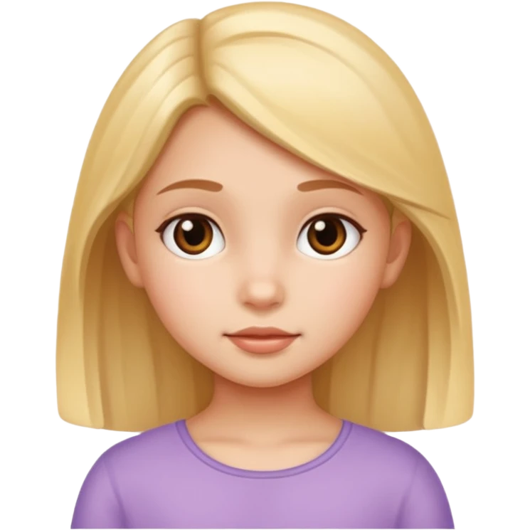 pretty non white little girl emoji
