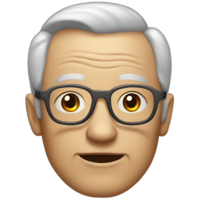 half robot grandad emoji