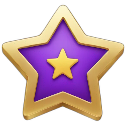 purple coin with a star on it emoji