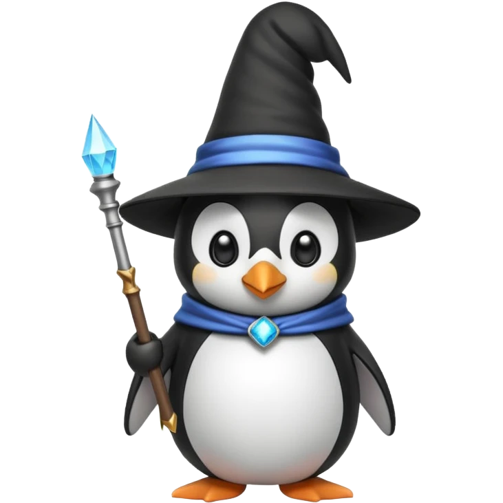 Penguin Wizard emoji