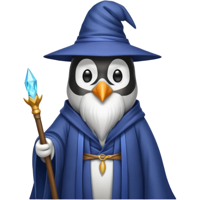 Penguin Wizard emoji