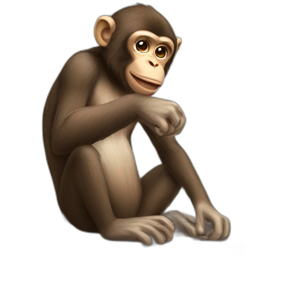 monkey work on lap top emoji