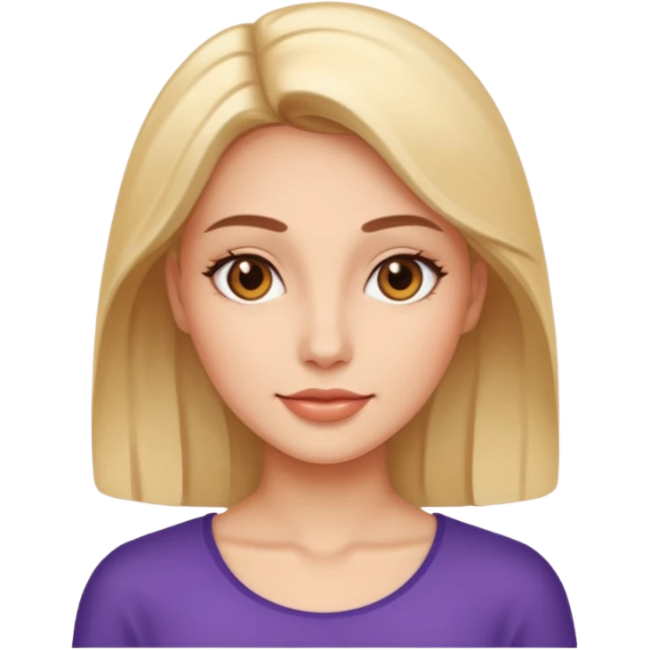 female radiant skin close up emoji