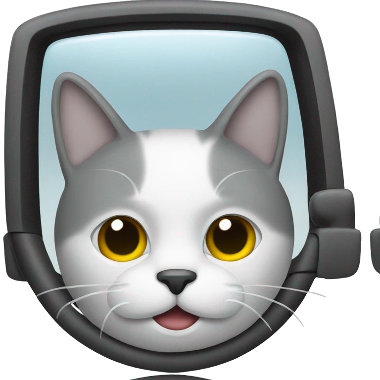 cat driving a car emoji