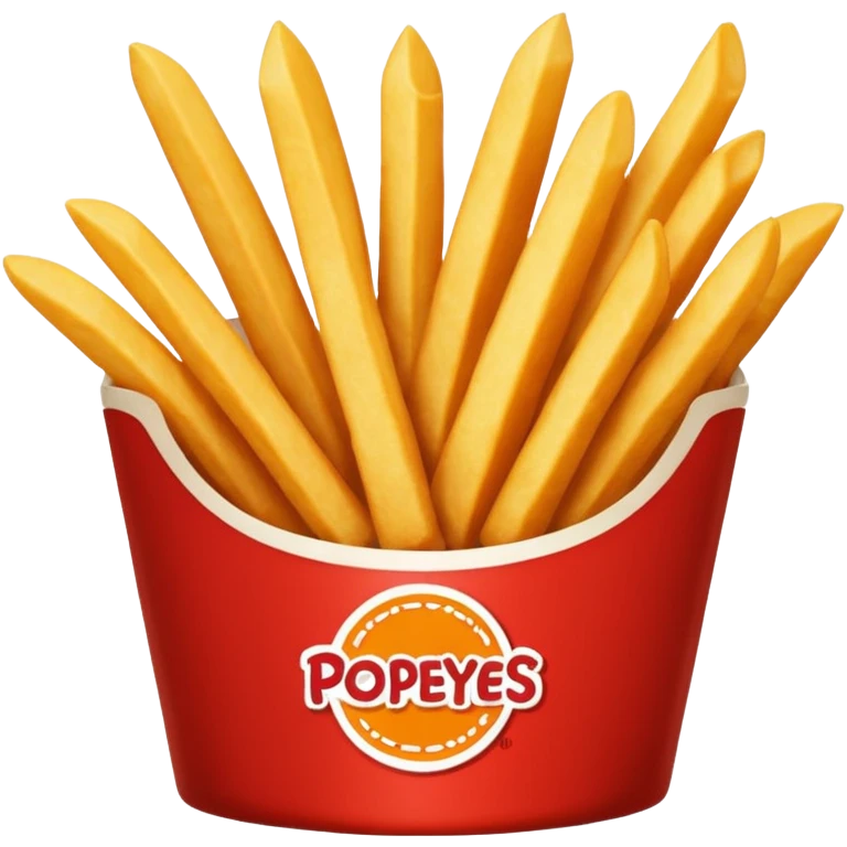 popeyes fries and ketchup emoji