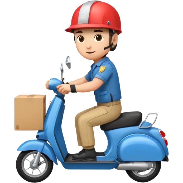 Scooter delivery emoji