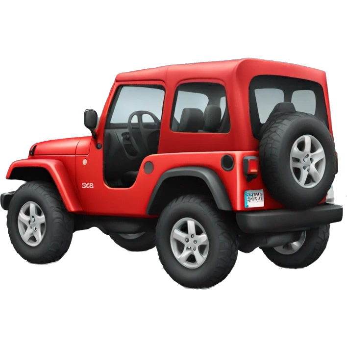 Red jeep emoji