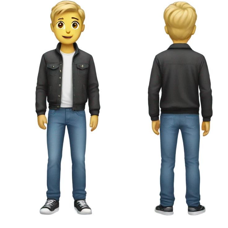 boys in casual attire emoji