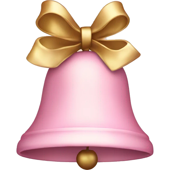 light pink Christmas bells emoji