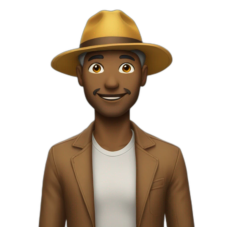 Idir porte un chapeau  emoji