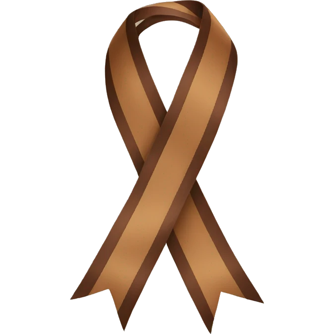 brown ribbon emoji