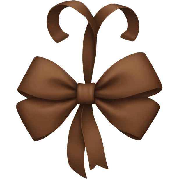 Brown bow emoji