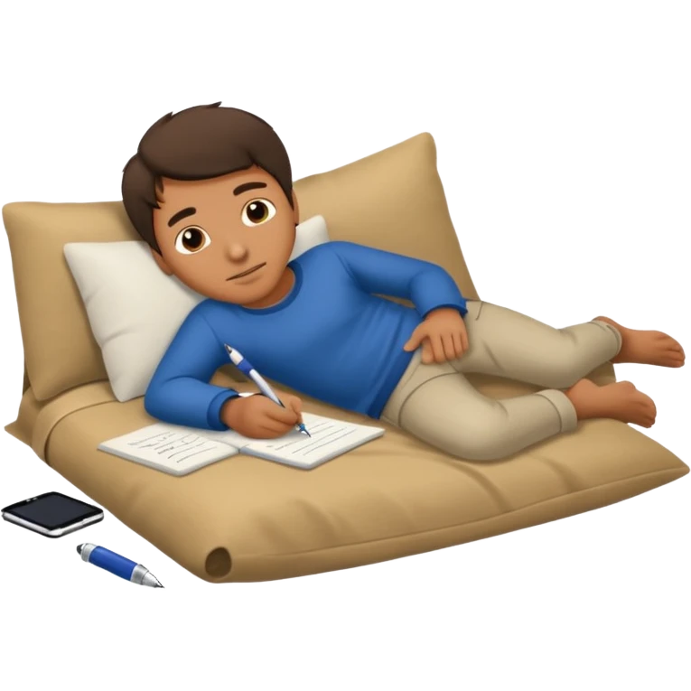 Man lying down wearing cloth writing STEREOBOI emoji