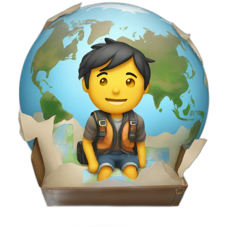 traveling the globe emoji