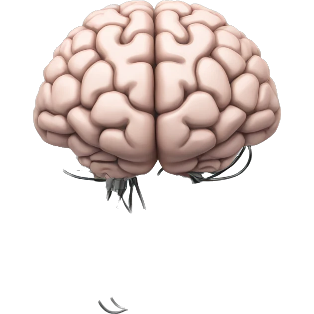brain with cables emoji