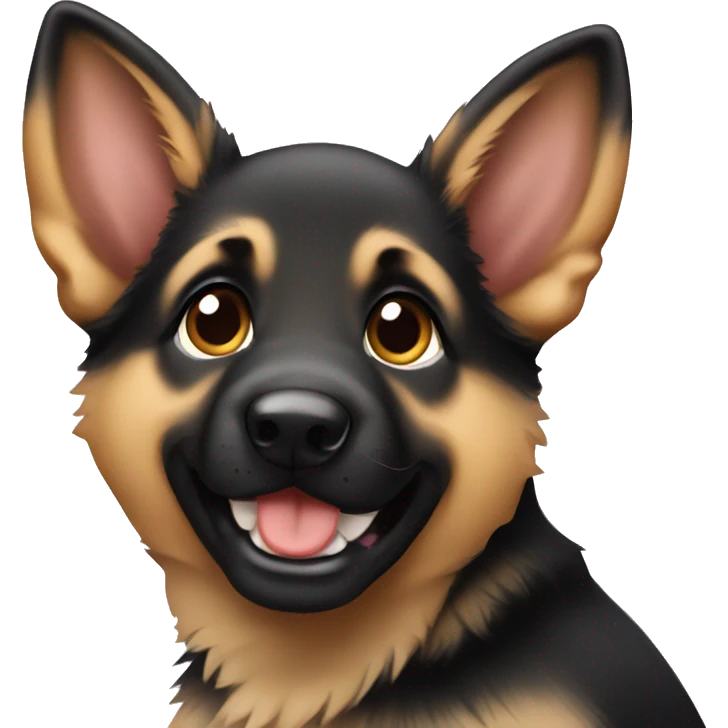 german shepherd puppy emoji