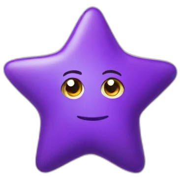 big kid purpel star emoji