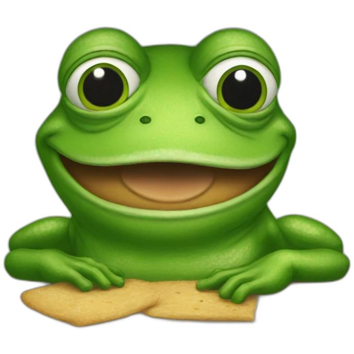 pepe the frog eat frog emoji