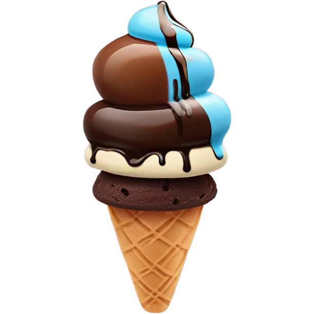 Ice cream and brownie  emoji