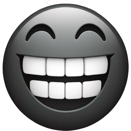 Laughing face with out mouth open  emoji