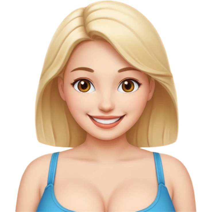 Woman big boobs emoji