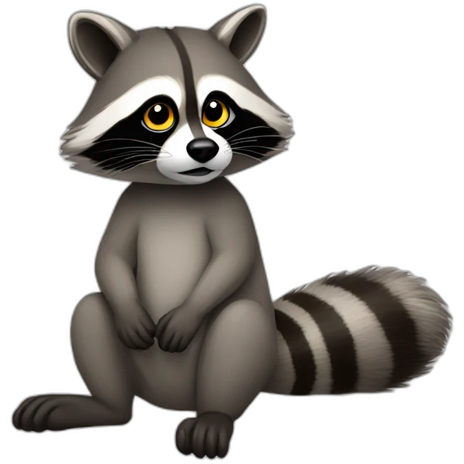 racoon raketa emoji