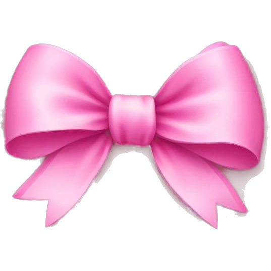 pink bow emoji