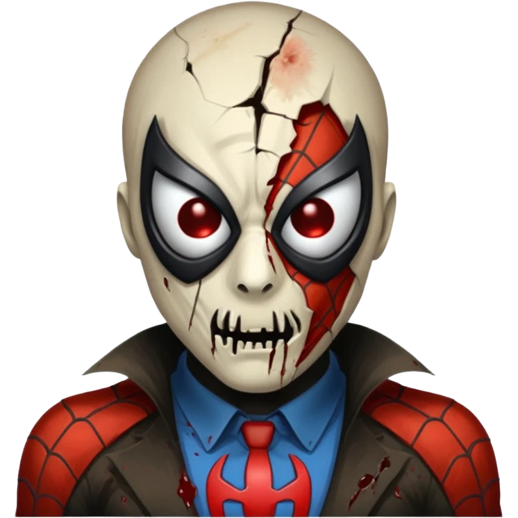 HOMEM ARANHA ZUMBI ROSTO emoji