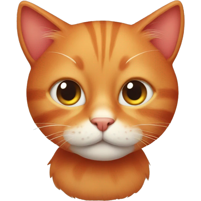 Cute red cat emoji