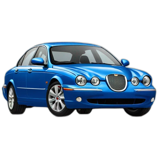 Jaguar S-Type blue emoji