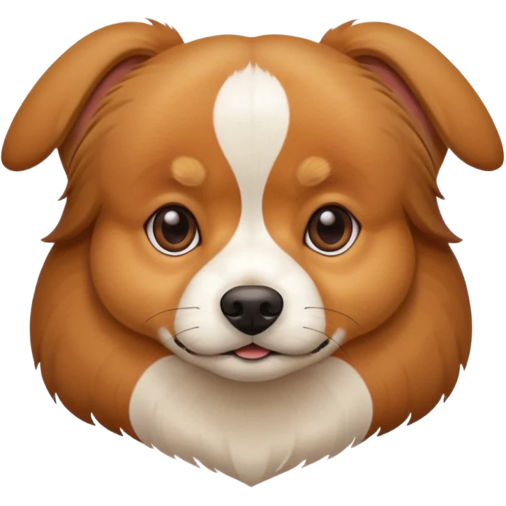 3 legged dog thats a beagle Pomeranian mix all brown emoji