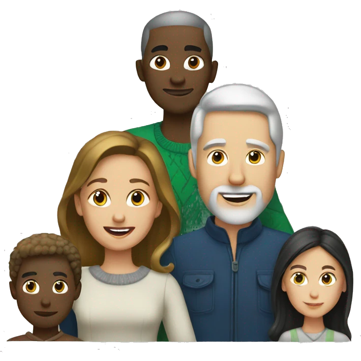 White Family christmas  emoji