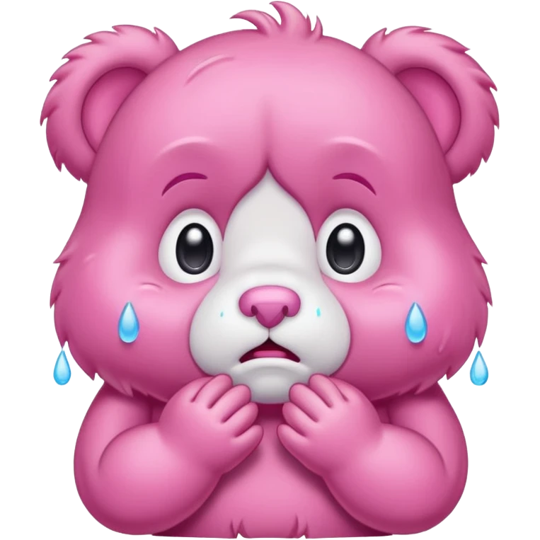Care bear crying emoji