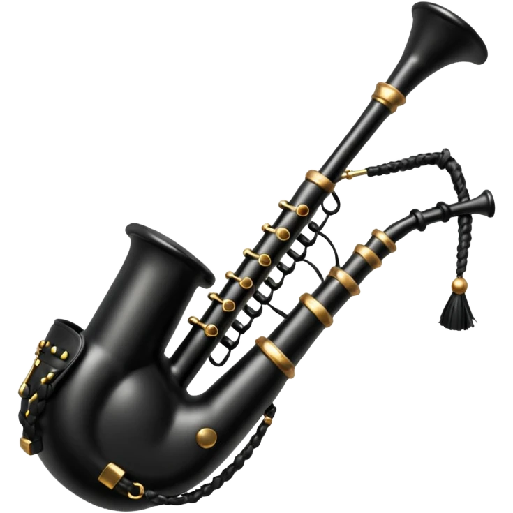 Black bagpipe emoji