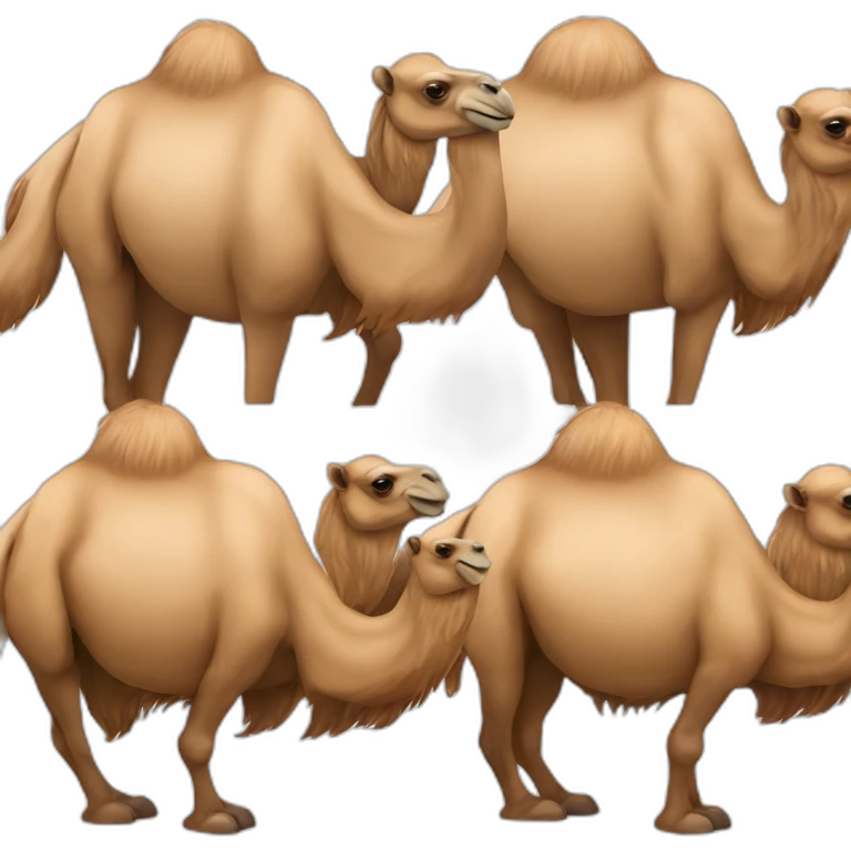 Conjoined bactrian camels emoji