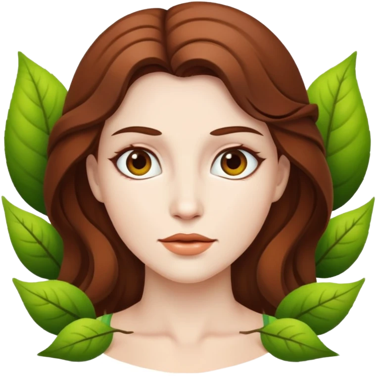 Mother Nature white skin brown hair emoji