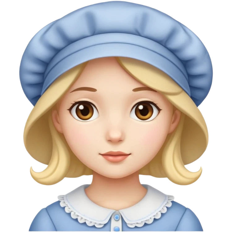 Girl with a bonnet emoji