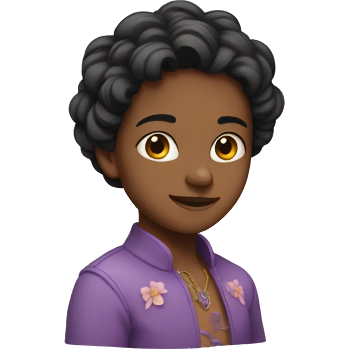 flor lila emoji