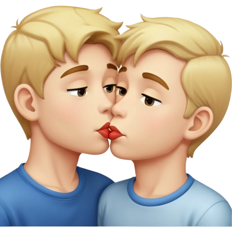 boys kissing emoji