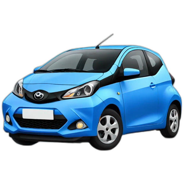 blue toyota aygo from 2016 emoji