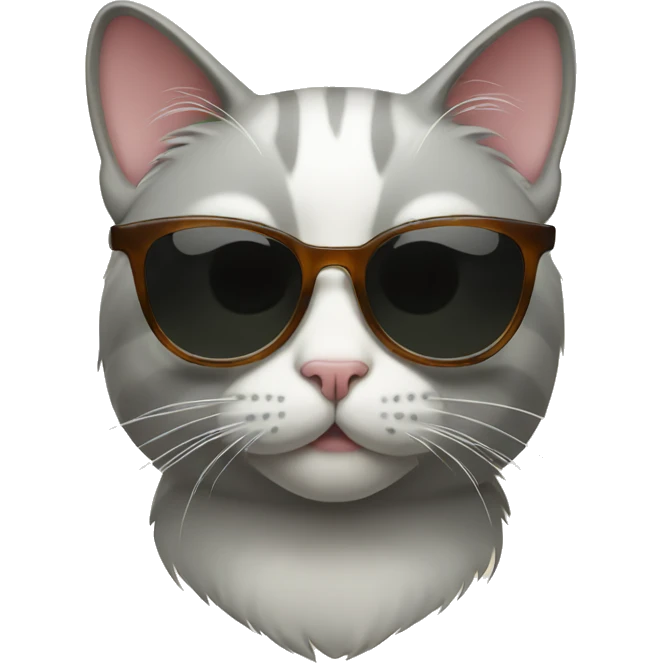 Cat with sunglasses emoji