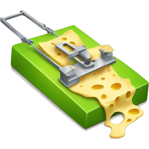 mousetrap but the cheese is replaced with a lime emoji