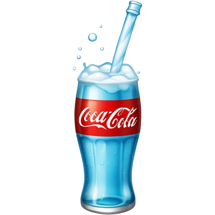 Light blue coke emoji