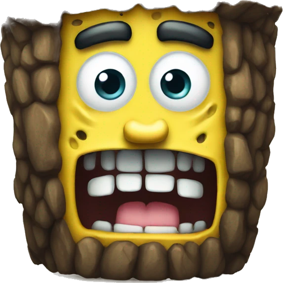 spongebob as caveman emoji