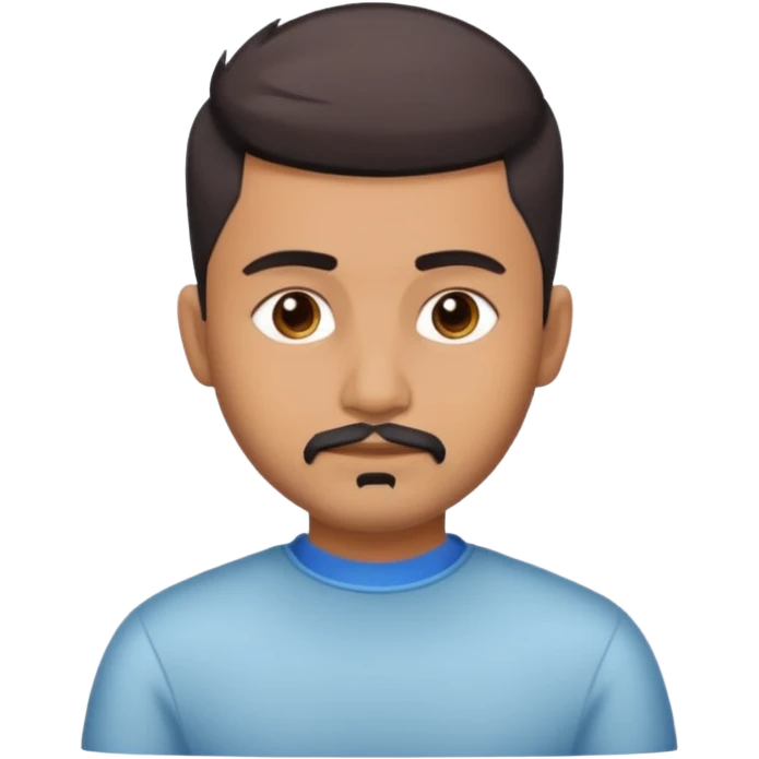 Indian man 25 years old fade hair cut emoji
