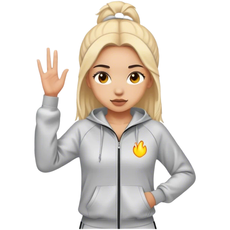 The girl who is wearing a tracksuit  emoji